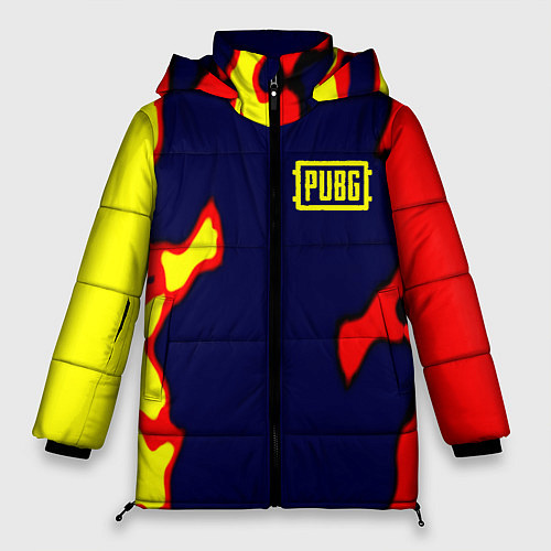 Женская зимняя куртка Pubg military game / 3D-Светло-серый – фото 1