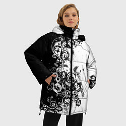Куртка зимняя женская Иллюстрация свободы, цвет: 3D-светло-серый — фото 2