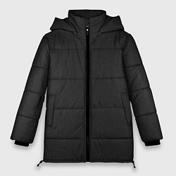 Куртка зимняя женская Тёмно-серый однотонный текстура, цвет: 3D-черный
