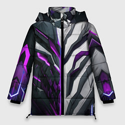 Куртка зимняя женская Броня адская и райская фиолетовая, цвет: 3D-черный