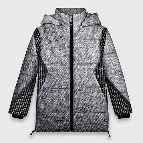 Женская зимняя куртка Стальная болванка / 3D-Светло-серый – фото 1