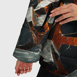 Куртка зимняя женская Большой взрыв камней, цвет: 3D-черный — фото 2