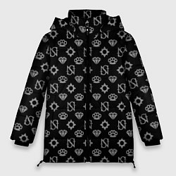 Куртка зимняя женская Sessanta Nove pattern, цвет: 3D-светло-серый