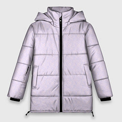 Куртка зимняя женская Бледный паттерн контуров сердец, цвет: 3D-светло-серый