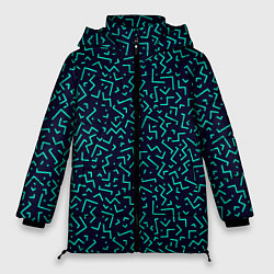 Женская зимняя куртка Neon stripes