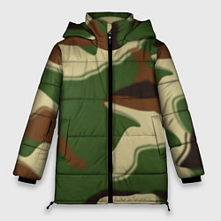 Куртка зимняя женская Камуфляжная текстура, цвет: 3D-светло-серый