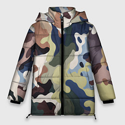 Куртка зимняя женская Камуфляж милитари, цвет: 3D-светло-серый