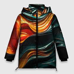 Куртка зимняя женская Вязкая объемная текстура, цвет: 3D-черный