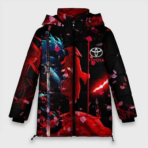 Женская зимняя куртка Toyota затмение / 3D-Светло-серый – фото 1