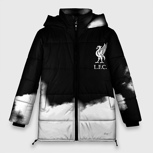 Женская зимняя куртка Liverpool текстура / 3D-Светло-серый – фото 1