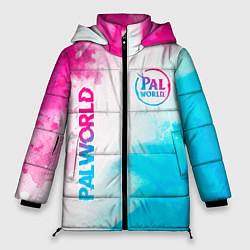 Женская зимняя куртка Palworld neon gradient style вертикально