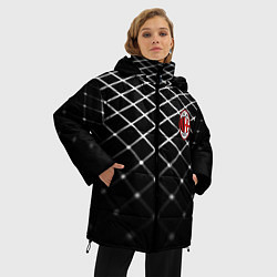 Куртка зимняя женская Милан футбольный клуб, цвет: 3D-черный — фото 2