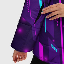 Куртка зимняя женская Stray neon gaming, цвет: 3D-черный — фото 2