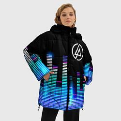 Куртка зимняя женская Linkin Park эквалайзер, цвет: 3D-черный — фото 2