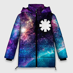 Куртка зимняя женская Red Hot Chili Peppers space rock, цвет: 3D-черный