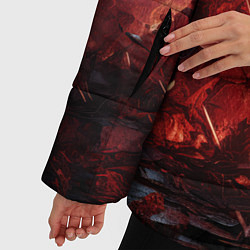 Куртка зимняя женская Абстрактный взрыв, цвет: 3D-черный — фото 2