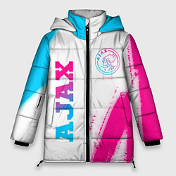 Женская зимняя куртка Ajax neon gradient style вертикально