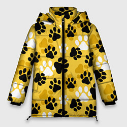 Куртка зимняя женская Собачьи следы, цвет: 3D-светло-серый