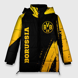 Куртка зимняя женская Borussia - gold gradient вертикально, цвет: 3D-черный