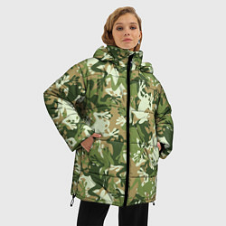 Куртка зимняя женская Лягушата камуфляж, цвет: 3D-красный — фото 2