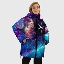 Куртка зимняя женская Bring Me the Horizon space rock, цвет: 3D-черный — фото 2