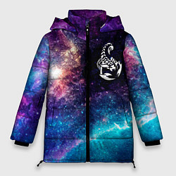 Куртка зимняя женская Scorpions space rock, цвет: 3D-черный