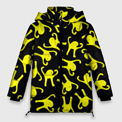 Куртка зимняя женская Ъуъ съука pattern mem, цвет: 3D-красный
