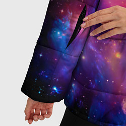 Куртка зимняя женская Космическое пространство, цвет: 3D-черный — фото 2