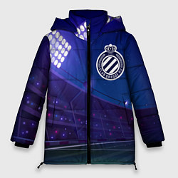 Куртка зимняя женская Club Brugge ночное поле, цвет: 3D-черный