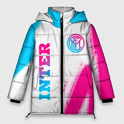 Куртка зимняя женская Inter neon gradient style вертикально, цвет: 3D-черный