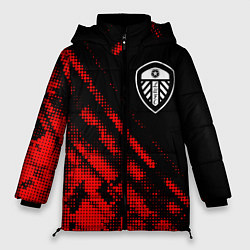 Женская зимняя куртка Leeds United sport grunge