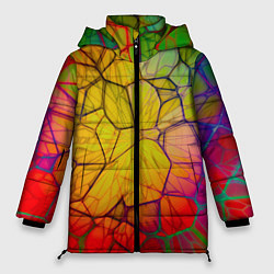 Куртка зимняя женская Bright abstraction, цвет: 3D-черный