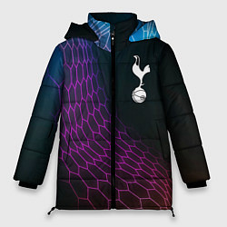 Куртка зимняя женская Tottenham футбольная сетка, цвет: 3D-черный