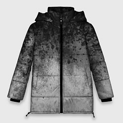 Женская зимняя куртка Абстракция - серые чернила