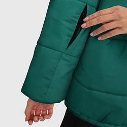 Куртка зимняя женская Градиент нефритовый зелёный, цвет: 3D-светло-серый — фото 2