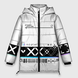 Куртка зимняя женская Printstream white - скин CS, цвет: 3D-черный