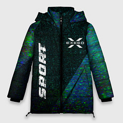 Женская зимняя куртка Exeed sport glitch blue