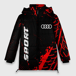 Женская зимняя куртка Audi red sport tires