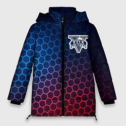 Женская зимняя куртка GTA неоновые соты