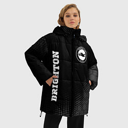 Куртка зимняя женская Brighton sport на темном фоне вертикально, цвет: 3D-черный — фото 2