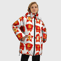 Куртка зимняя женская Всегда готов КПСС, цвет: 3D-красный — фото 2