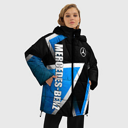 Куртка зимняя женская Mercedes - blue metal, цвет: 3D-светло-серый — фото 2