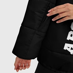 Куртка зимняя женская Arsenal sport на темном фоне по-вертикали, цвет: 3D-черный — фото 2