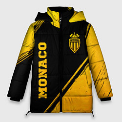 Куртка зимняя женская Monaco - gold gradient вертикально, цвет: 3D-черный