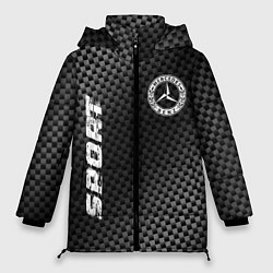 Куртка зимняя женская Mercedes sport carbon, цвет: 3D-черный