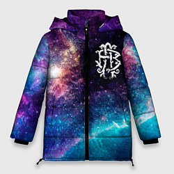 Куртка зимняя женская Nickelback space rock, цвет: 3D-черный