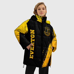 Куртка зимняя женская Everton - gold gradient вертикально, цвет: 3D-черный — фото 2