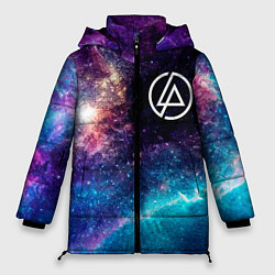 Куртка зимняя женская Linkin Park space rock, цвет: 3D-черный