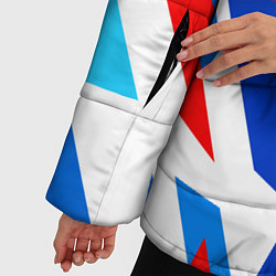 Куртка зимняя женская Абстрактный триколор Россия, цвет: 3D-светло-серый — фото 2
