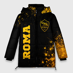 Куртка зимняя женская Roma - gold gradient вертикально, цвет: 3D-черный
